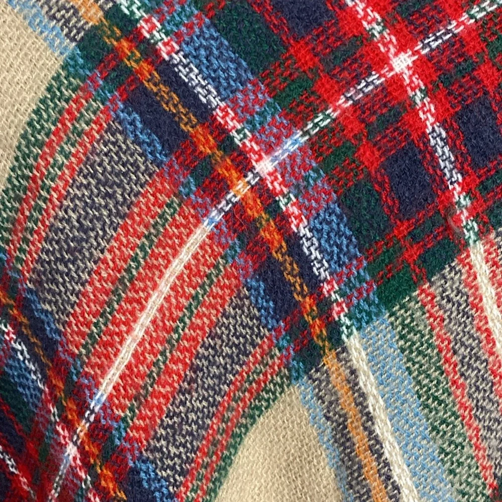 ModCloth tartan plaid blanket wrap/scarf/shawl - Picture 6 of 17